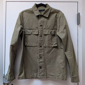 AllSaints Khaki Green Military Jacket